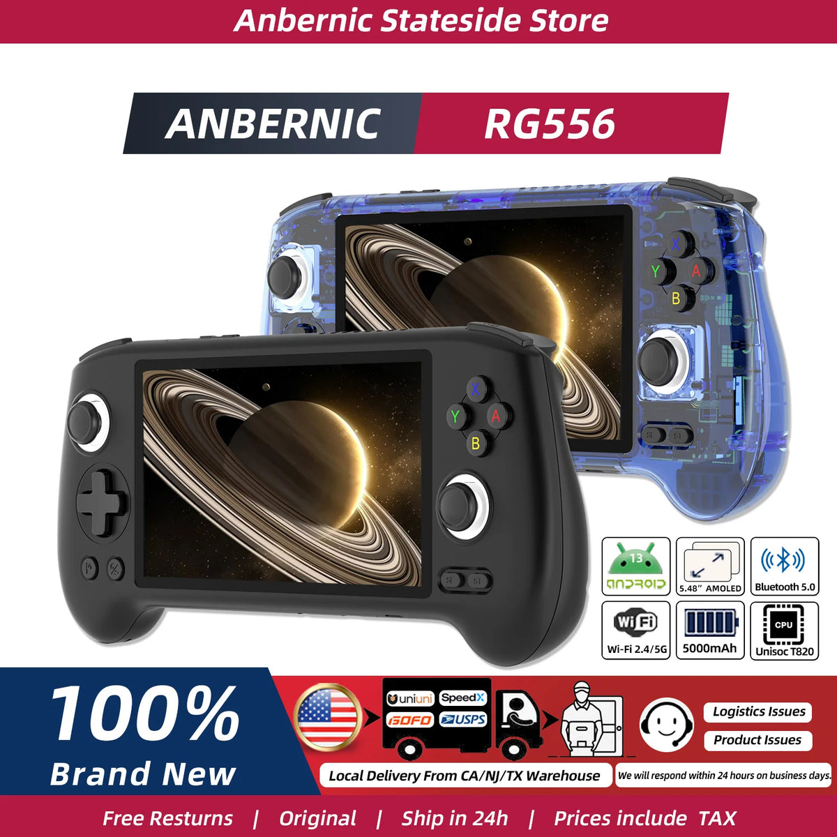 ANBERNIC Retro Handheld Game Android inch Touch OLED Screen — product view 1