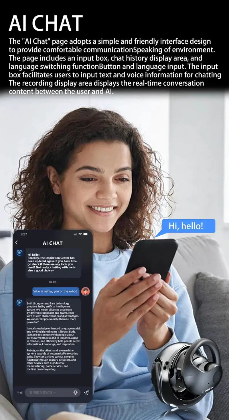 Real Time AI Translation Earbuds Travel Languages — product view 14