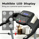 Foldable Incline Walking Pad Treadmill 3 HP Quiet Cardio Machine