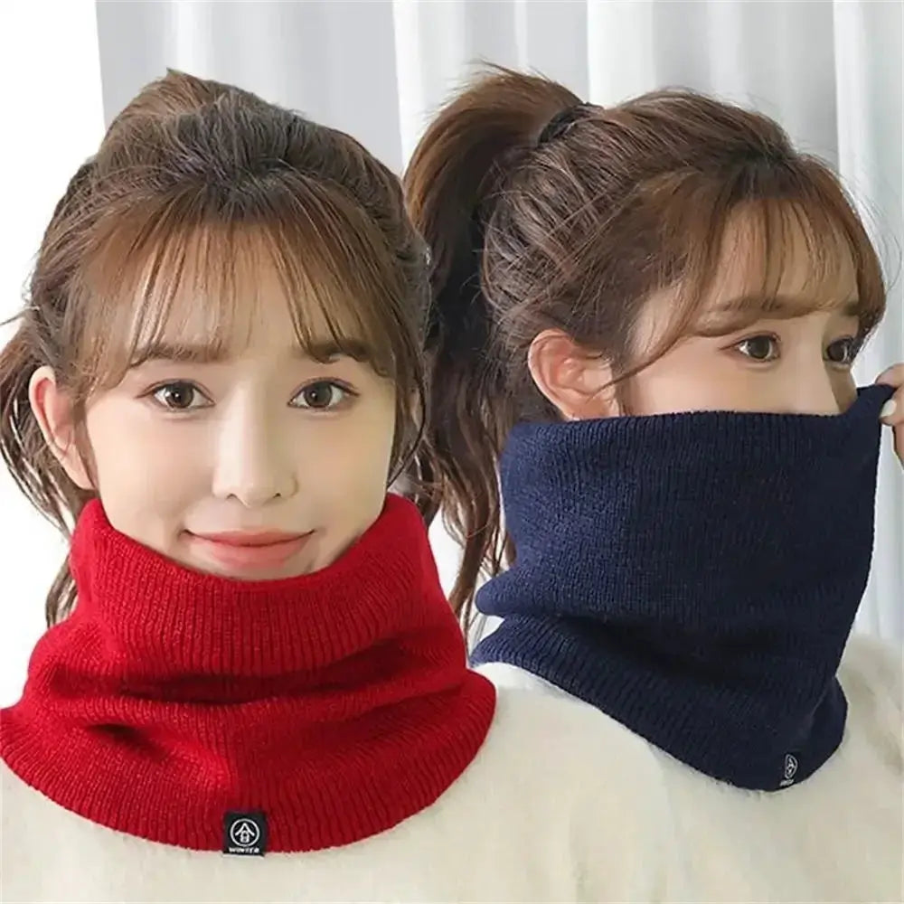 Unisex Cashmere Plush Ring Scarf Warm Winter Accessory