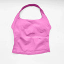 NCLAGEN Gym Halter Top Longline Strappy Yoga Wear