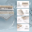 17-Key Acrylic Kalimba Piano Perfect Musical Gift for Kids