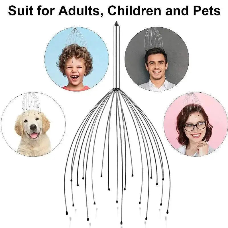 Deep Relaxation Scalp Massager For Stress Relief Therapy