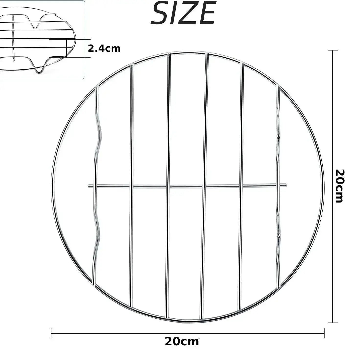 Stainless Steel Round Cooling Rack 6 Inch For Baking