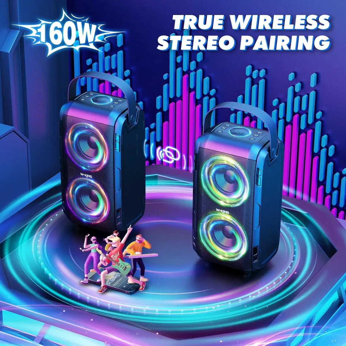 W-King Bluetooth Party Speaker — product image 4
