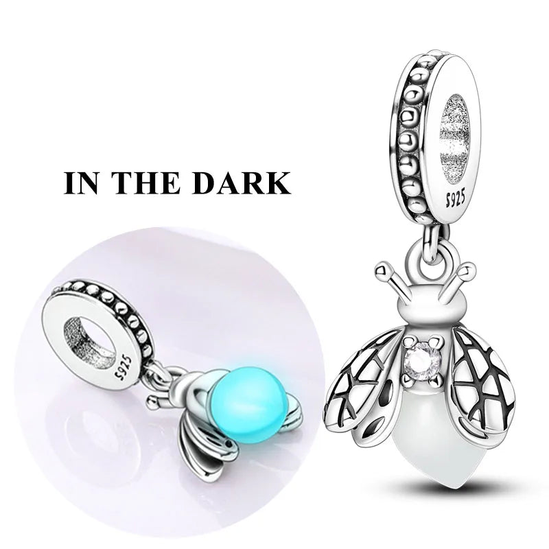 Sterling Silver Charm Bead Firefly
