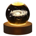 Unique 3D Crystal Ball Lamp with Galaxy Projections