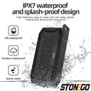 Portable Outdoor Bluetooth Speaker High Power Subwoofer Wireless Waterproof USB Music Player Support AUX TF Card for Camping Travel Party Beach Hiking Loud Stereo Sound Deep Bass Easy to Carry for Home Outdoor Use Great Gift