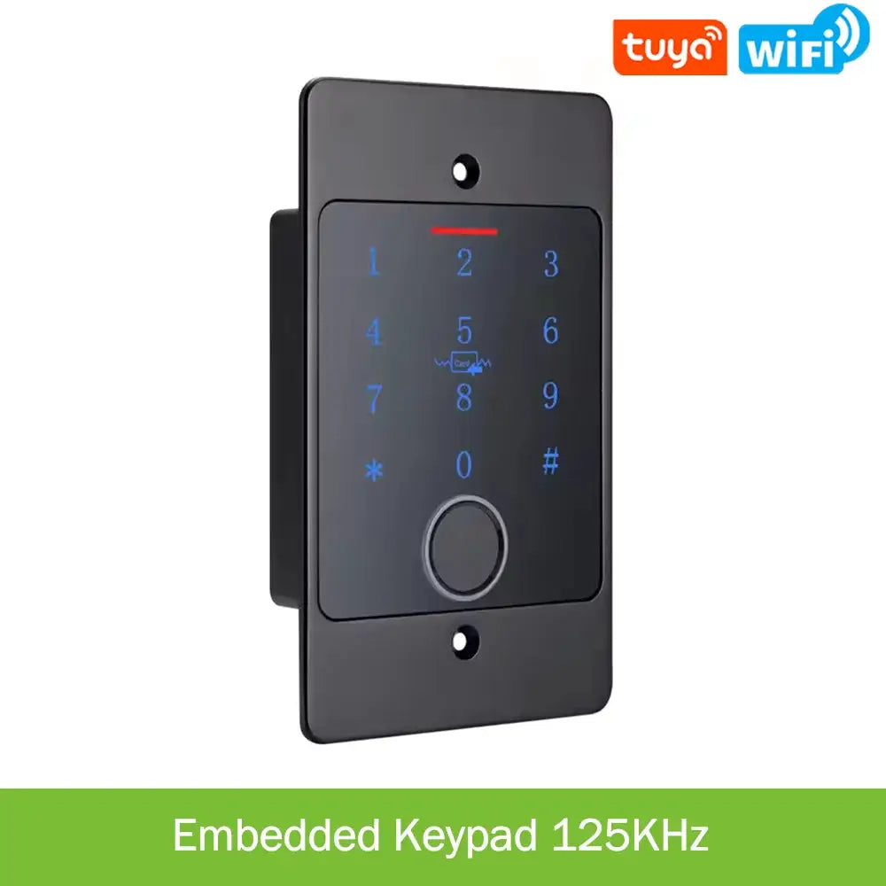 Tuya Wifi Fingerprint Access Control Keypad Embedded Installation Metal Standalone Waterproof Backlight Door Opener Reader+Case
