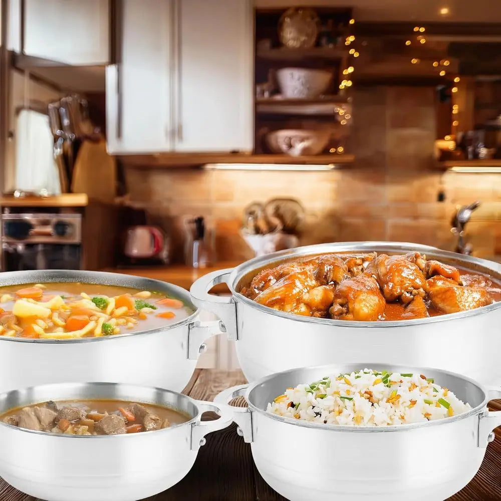 Nonstick Caldero Set with Glass Lids Tile Pots or Stews — product view 2
