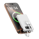 Slim Power Bank - 3 Built In Cables And Display