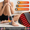 NEW Electric Foot Massager Heated Vibration infrared Cordless Ankle Wrap Portable Leg Care Relaxation Pad For Home Office Seniors