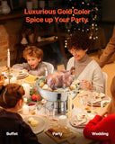 SucceBuy Pack Chafing Dish Buffet Set Stainless Steel Chafer Full