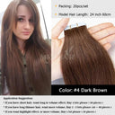 Fine Hair Transformation Seamless Skin Weft Tape Extensions