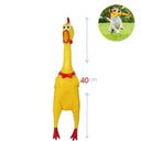 Rubber Chicken Rooster Sound Toy for Dog Child Fun