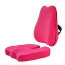 Ergonomic Memory Foam Seat Cushion and Back Pillow Set Comfort