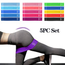 5-Piece Set of Elastic Resistance Bands for Strength Training