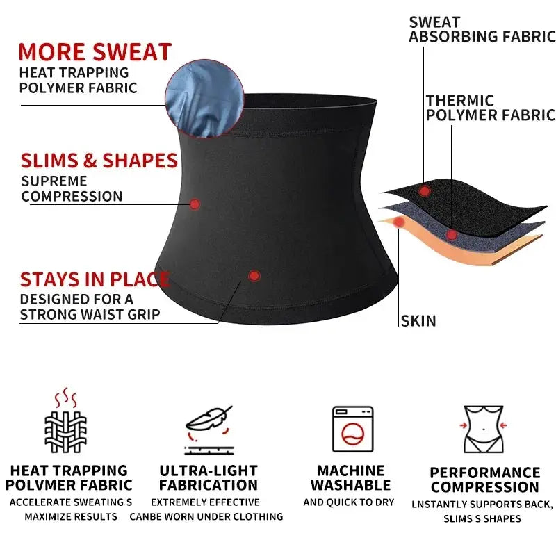 Mens Sauna Body Shaper Waist Trainer For Belly Slimming