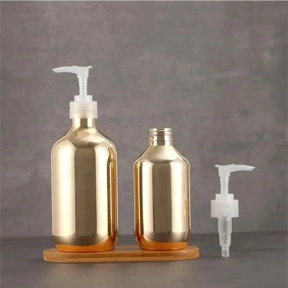 Electroplated PET Shampoo Dispenser With Press Type Lotion