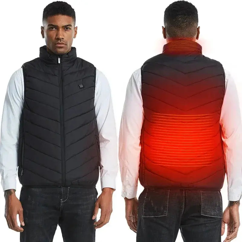9 13 Heated Vest For Men Women USB Heating Jacket Winter