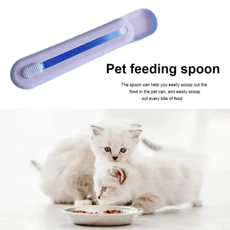 Pet Food Dispenser Spoon for Cats and Dogs Squeezer