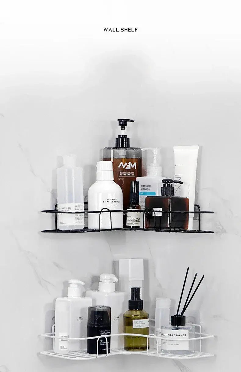 Clutter Free Bath Triangle Shelf Storage — product view 9