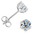 Gold Filled Moissanite Stud Earrings