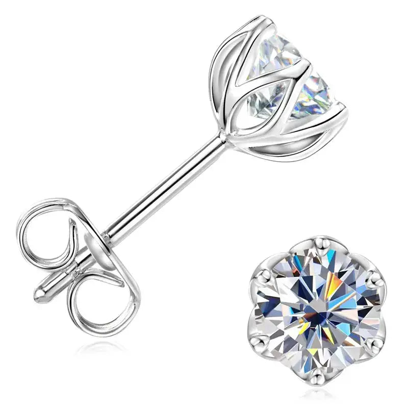 Gold Filled Moissanite Stud Earrings — product image 10