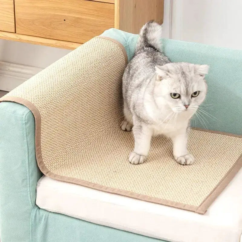 Bamboo Cat Scratcher Sofa Mats Furniture Protector Tree Toy