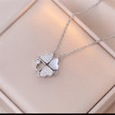 Fashion Retro Lucky Four Leaf Clover Necklace Gift for Women