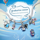 Charm Sterling Silver Happy Graduation