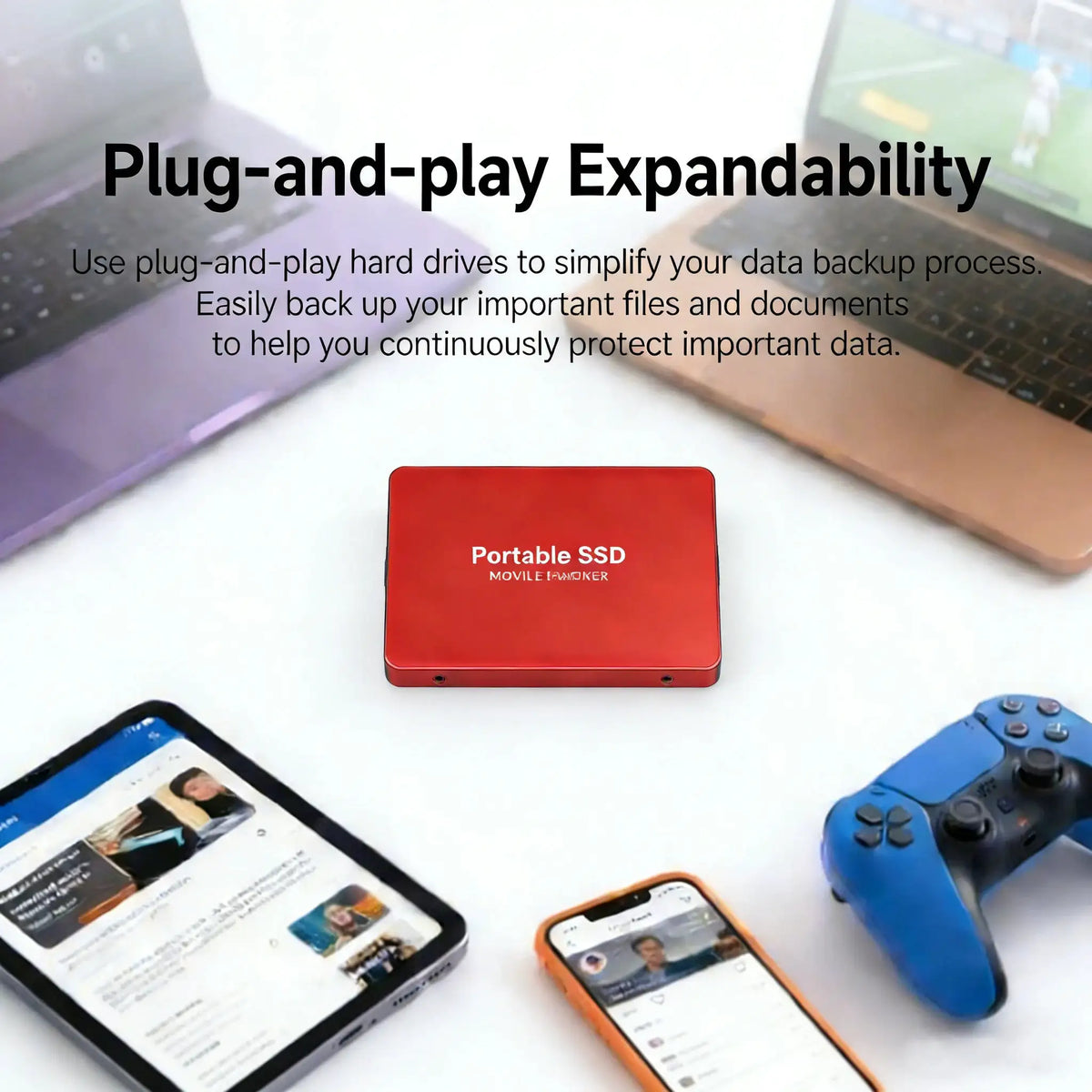 Brand Portable SSD 4TB High Speed External Hard Drive 1TB USB3.2 Type-C Hard Disk 16TB Mass Solid State Drive for Laptop/PC/MAC