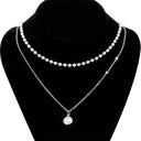 European Vintage Beaded Pearl Choker Necklace for Women
