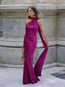 Elegant Satin Gown for Women Evening