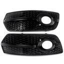 1Pair Black Honeycomb Fog Light Cover Grille Audi Q5 2009-2012