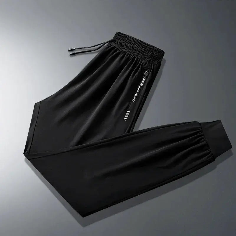 Ice Silk Mens Summer Sports Quick Dry Casual Pants