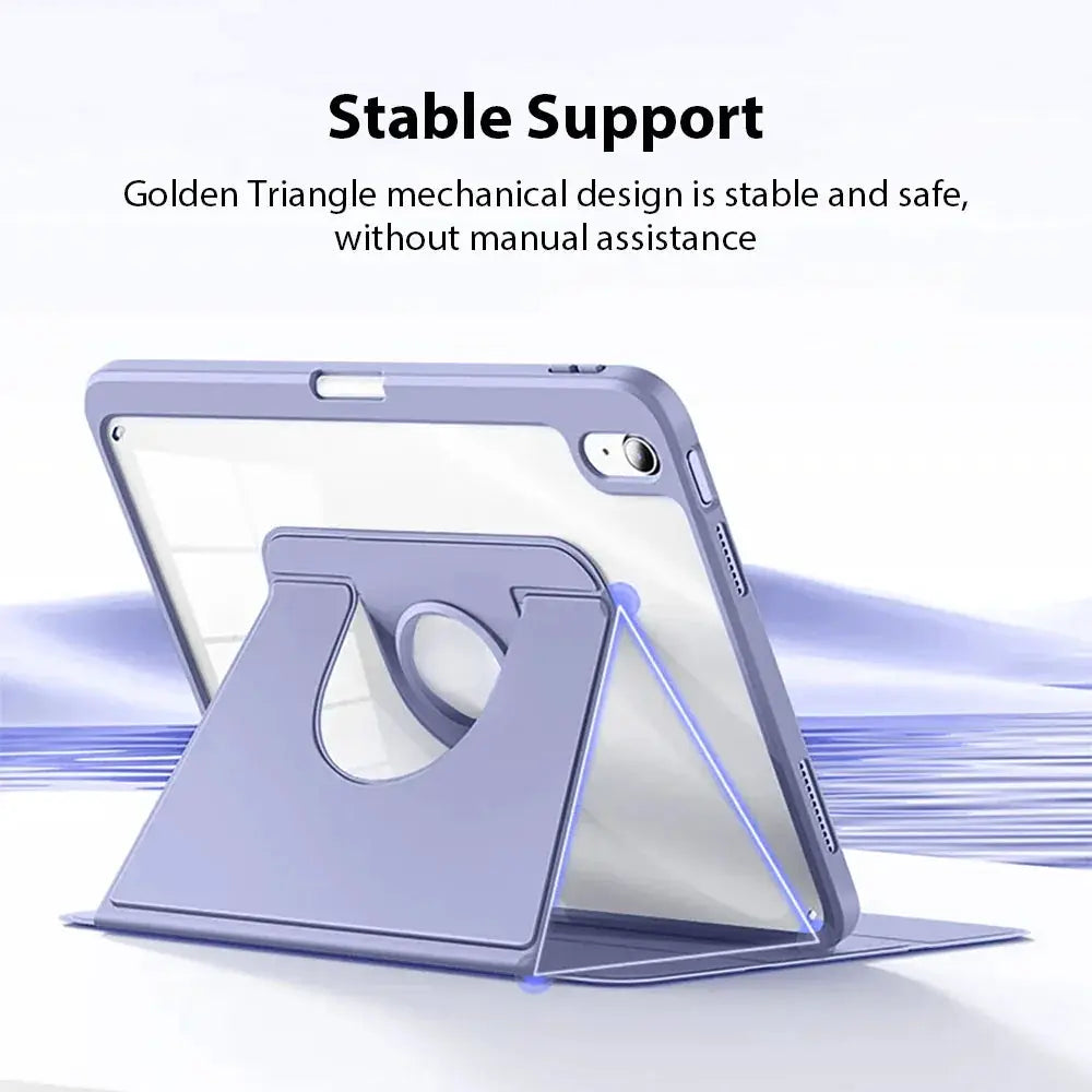 Magnetic Case For iPad Pro 11 12.9 13 2024 360 Rotation