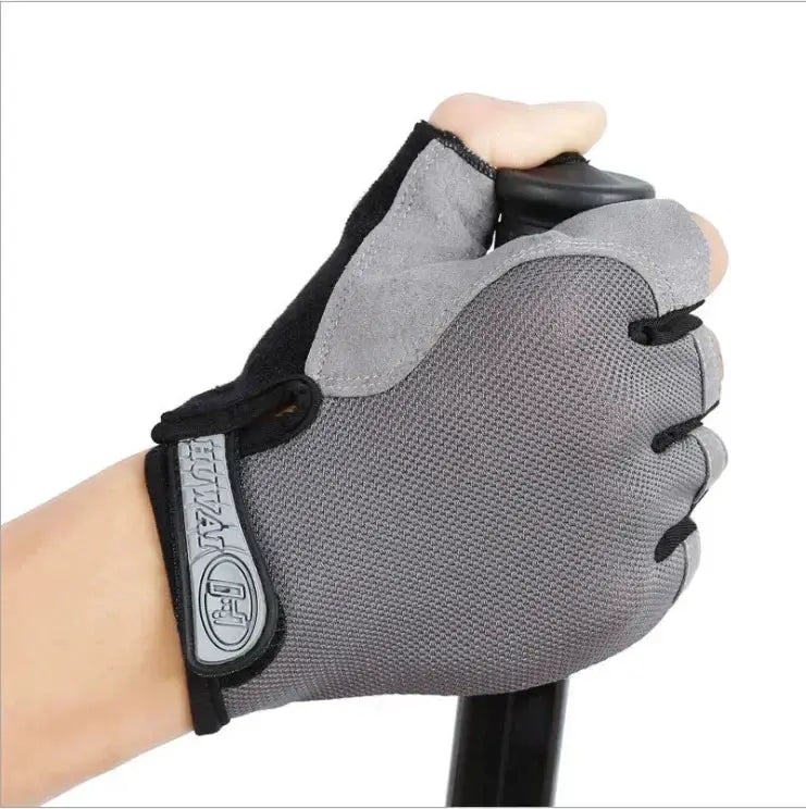 Fingerless Cycling Gloves Men Women Breathable Anti Slip
