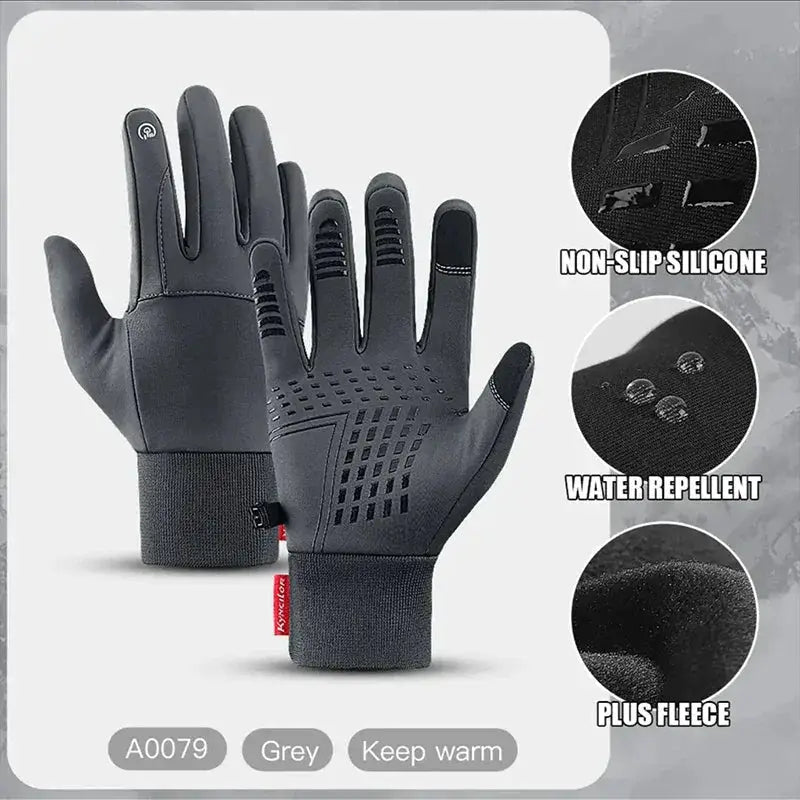 Autumn Winter Outdoor Cycling Gloves Touch Screen Nonslip