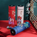 Retro Style Stainless Steel Bottle With Smart Temperature Display Leak Proof