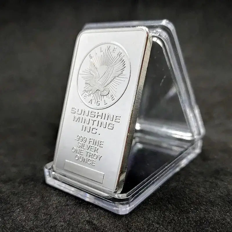 1pcs American Liberty 1OZ Value In God We Trust Fine Silver Bullion Bar US Union Souvenir Coin Gifts Square Silver Coins Eagle