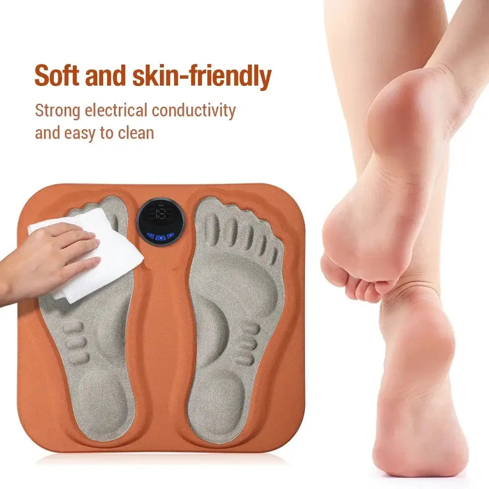Foot Massager 3D Smart EMS Home Rechargeable Foot Pad Feet Massager Portable Foot Therapy Relax Muscles 6 Modes 15 Levels