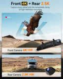 Sharp Dual Dash Cam for Driver Safety
