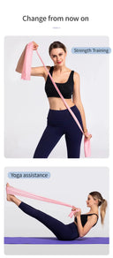 Yoga Pilates Resistance Band 150cm Durable Rubber Elite