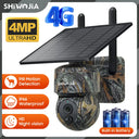 SHIWOJIA 4MP Camouflage Solar Camera 4G Wifi PTZ 360 Degree