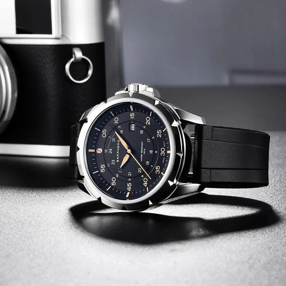 Luxury Waterproof Quartz Wristwatch For Timeless Elegance