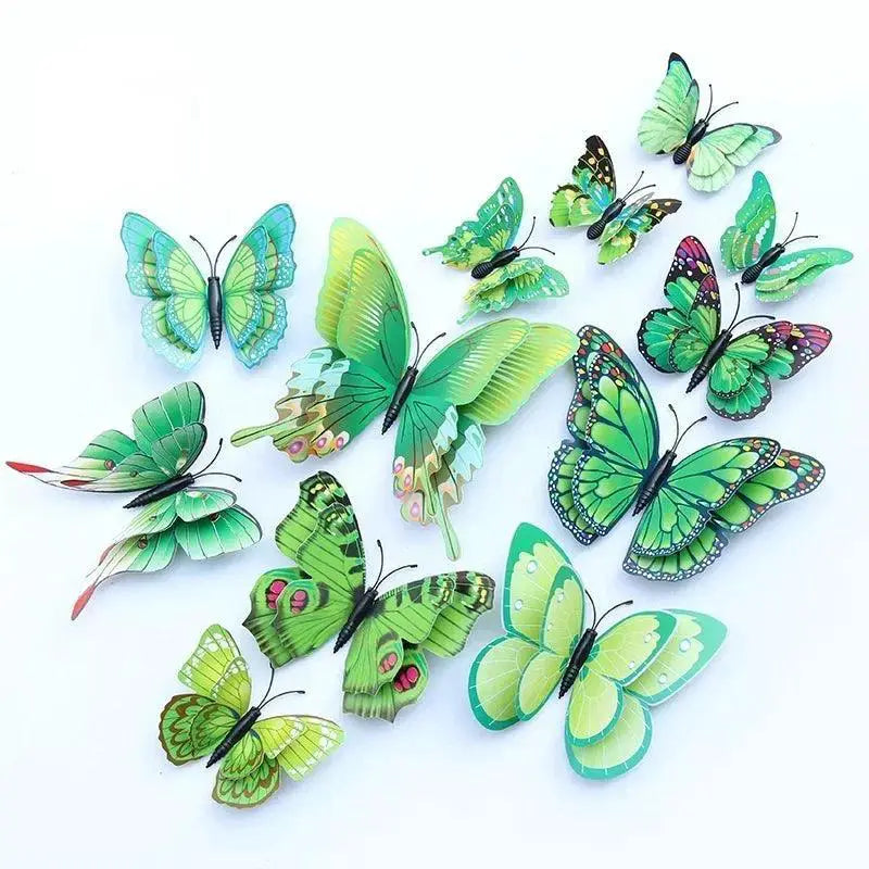 Butterflies Wall Stickers DIY 3D Decor for Living Room