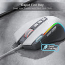 Redragon M612 RGB Gaming 8000 DPI Wired Optical Gamer Mouse 9 Programmable Buttons & 5 Backlit Modes