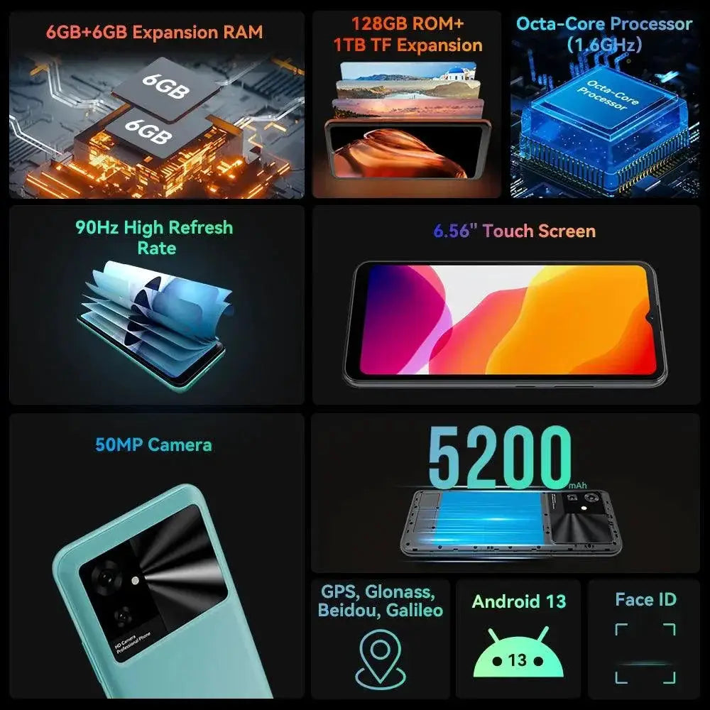 Cubot Note 21 2023 Smartphone Android 13 12GB RAM 128GB