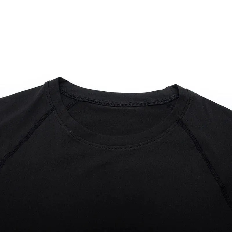 Men Running Compression Long Sleeve Shirt Athletic Top